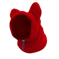 Gorro de lana ajustable para mascotas, Capucha con orejas, sombrero cálido para clima frío, gorros cálidos para mascotas, perros medianos a grandes, gatitos y gatos, senderismo, Invierno