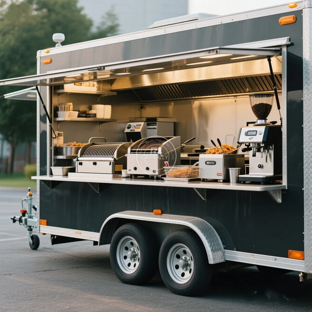 

Mobile Food Truck Purchase Concession Mobile Catering Trailer Outdoor Bbq Food Trailers With car accessories