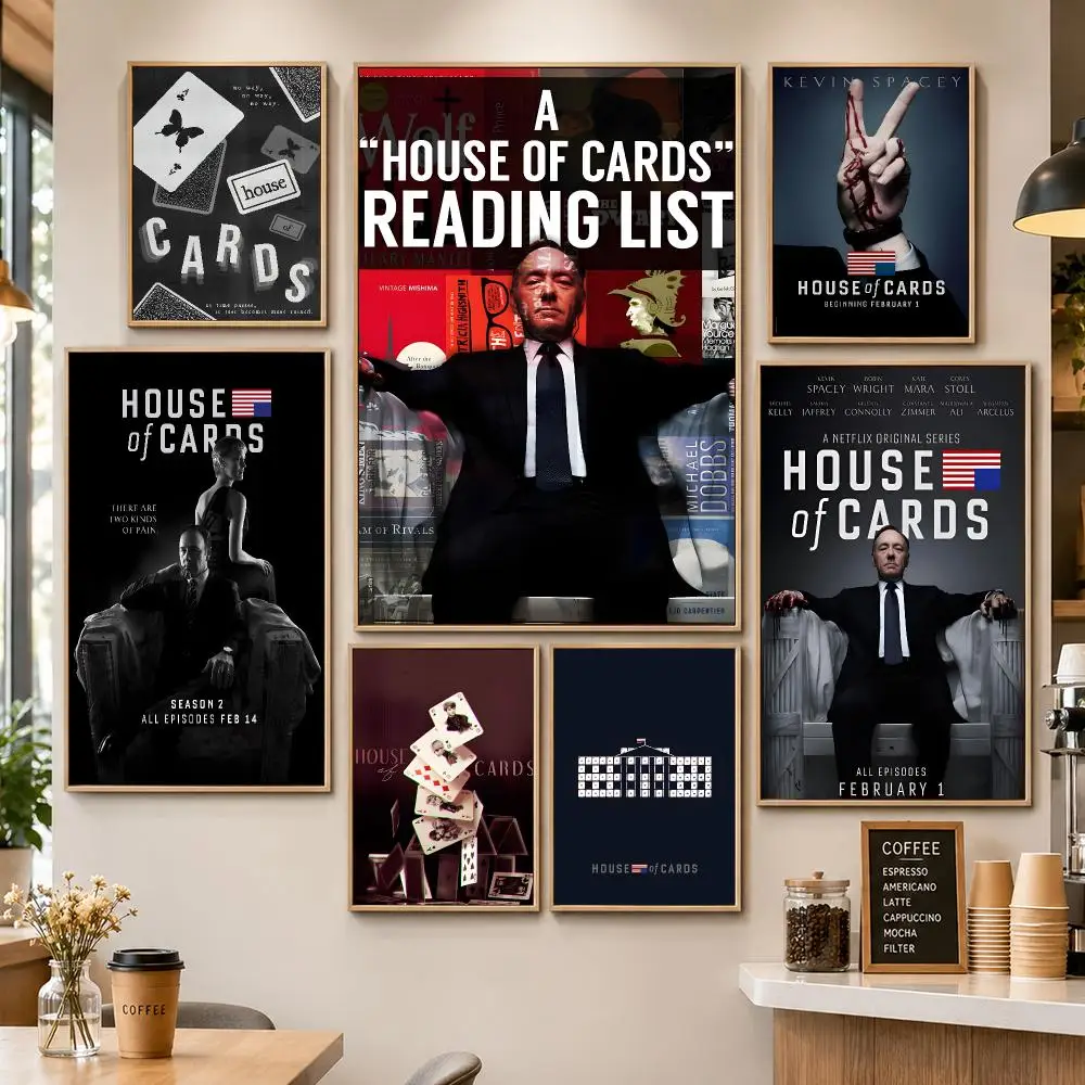 House of Cards Political Drama TV Series Art Poster HD Wall Decor Apartment Dorm Office Cafe Bedroom Home Gift