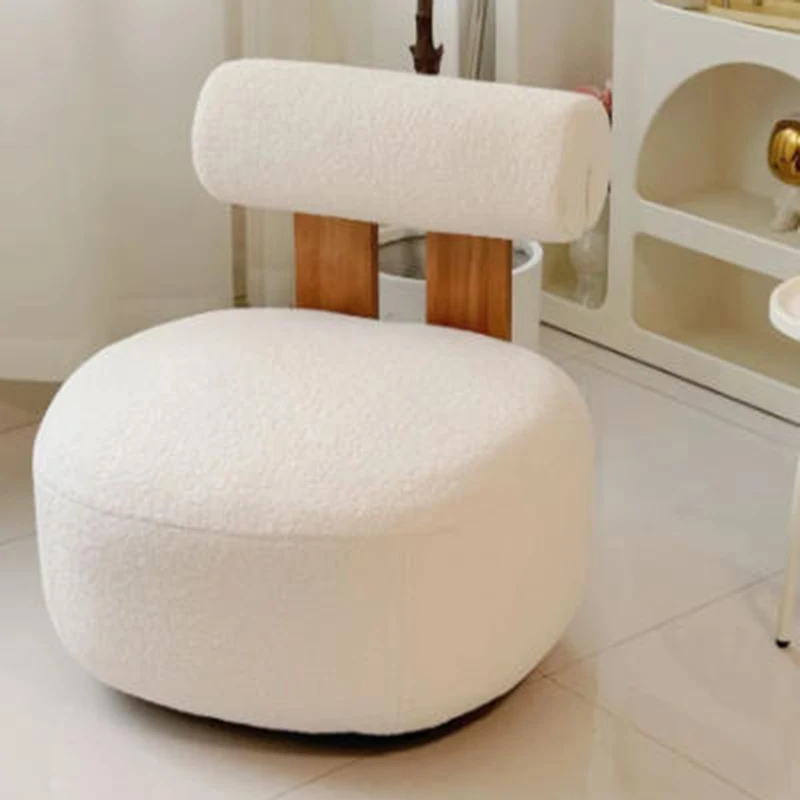 Nordic Backrest Chair Modern Solid Wood Luxury Single Sofa Balcony Tatami Lounge Chair Cloth Chair Living Room Furniture