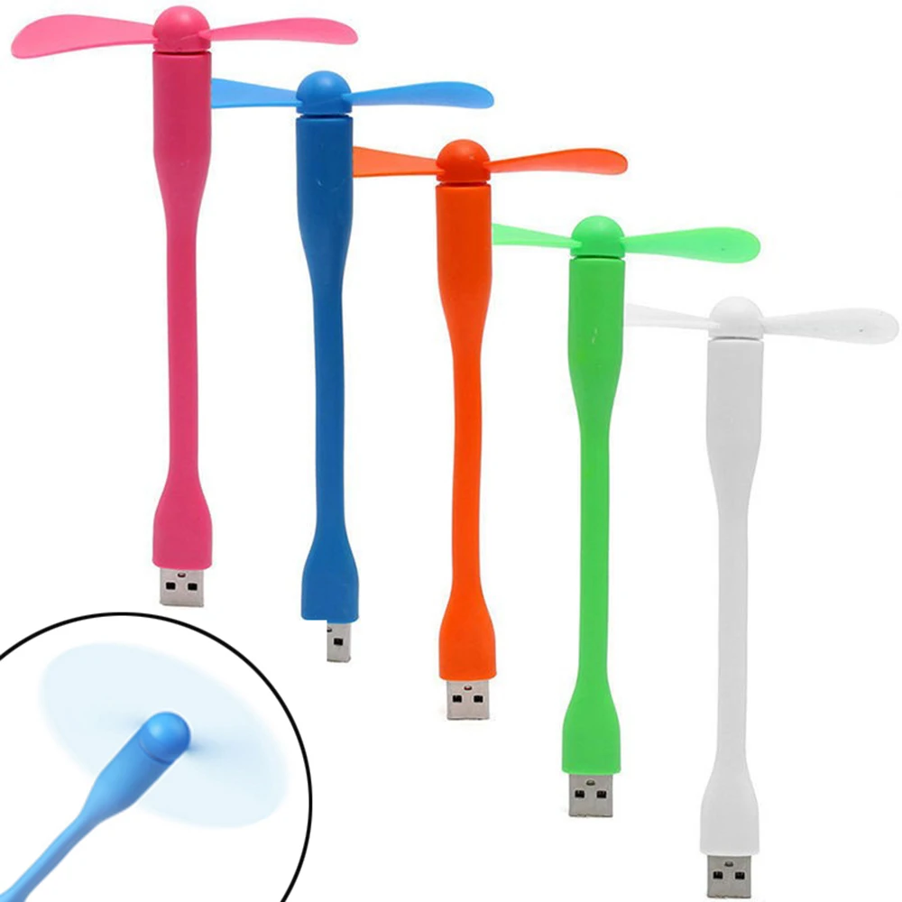 New USB Cooling Fan Electronic Gadgets Ventilador Led Usb Mini ventilador Portable Flexible Cooler For Laptop Smart Phone