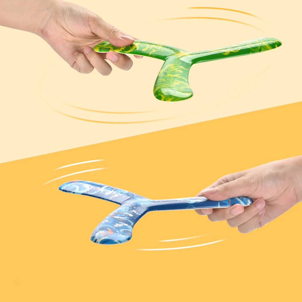 Boomerang ของเล่นกีฬากลางแจ้งเด็ก Boomerangs กลับเกม Flying Plaything ของเล่นสามเหลี่ยมนวนิยายนุ่มจับเด็กวัยหัดเดินง่าย