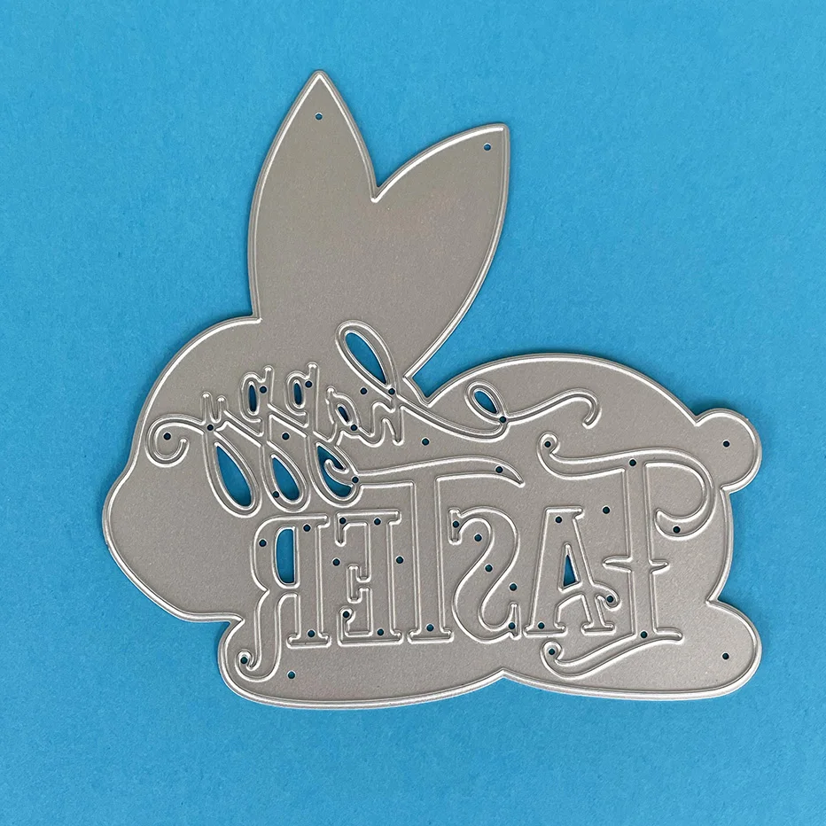 

Happy Easter Scrapbooking Cutting Dies Yiwu Futian market stock clearance DIY Paper gift Card Making metal craft Album