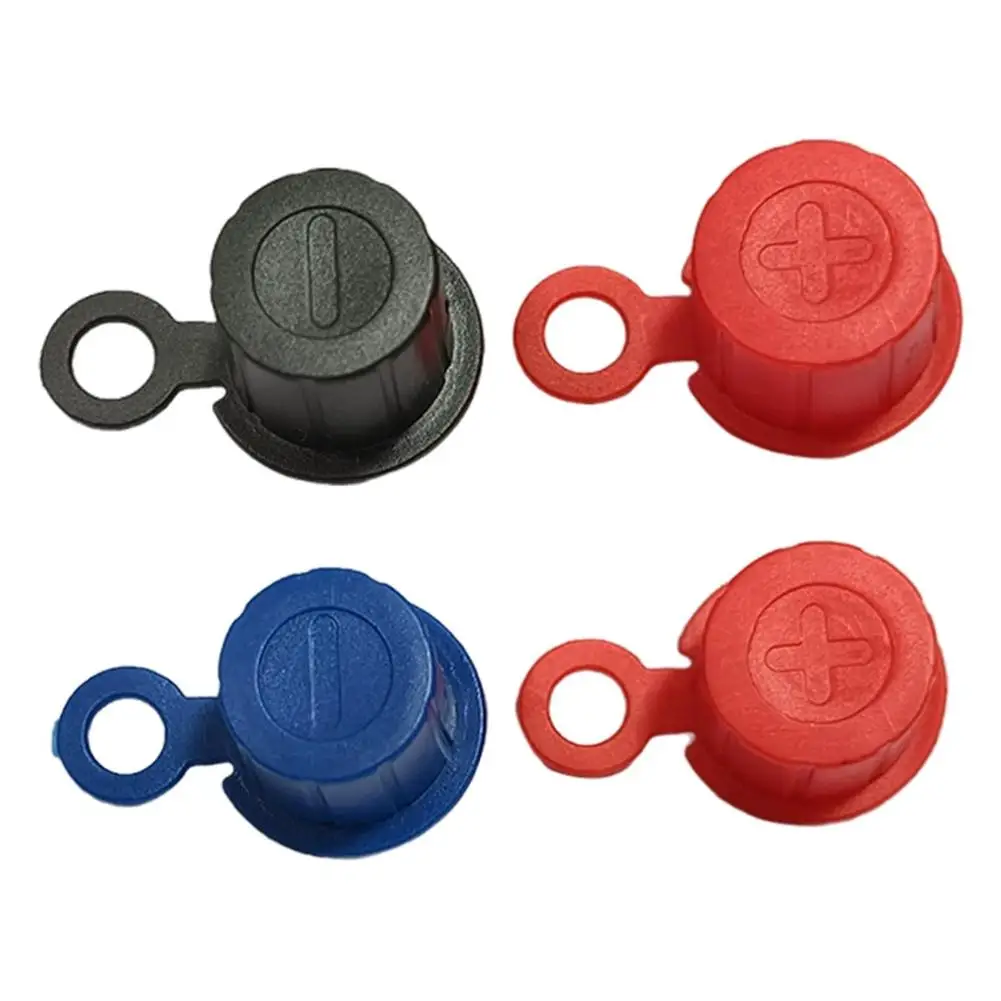 Pair Battery Terminal Post Battery Cap Cover For Ignition Device Negative And Positive Pole Terminal Protector Cap