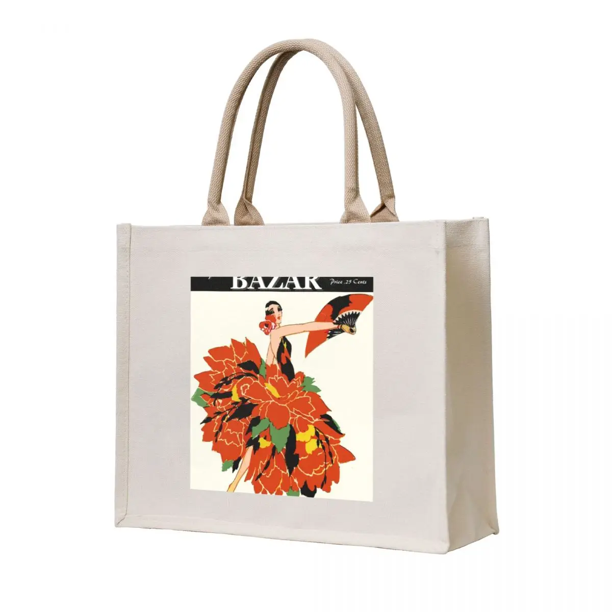 

HARPERS BAZAR : Vintage 1929 Magazine Advertising Print Tote Bag hand bags custom tote bag Canvas bag for women bags woman 2025