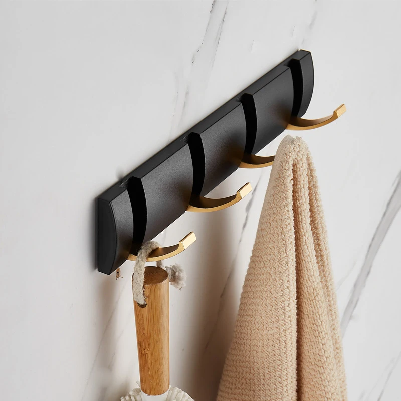 Clothes Hook, Foldable Invisible No-Drill Curved Coat Hook for Bathroom, Kitchen, Door, Entryway, and Closet