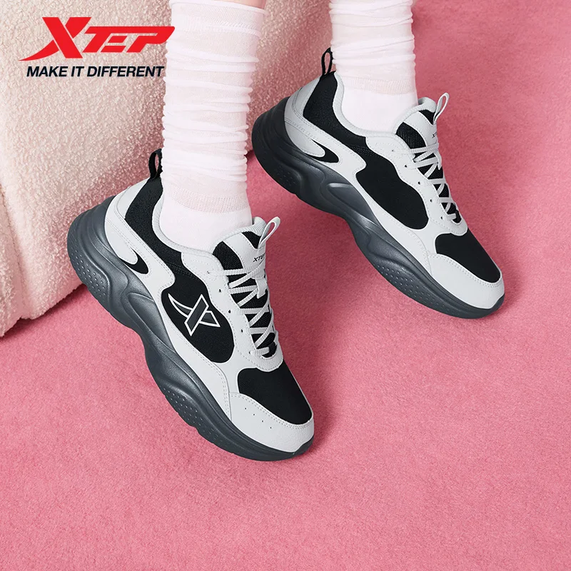 

Xtep Casual Shoes For Women 2025 Autumn Retro Street Style Leisure Comfortable Lace Up Strong Wrapping Walking Shoe 875318320040