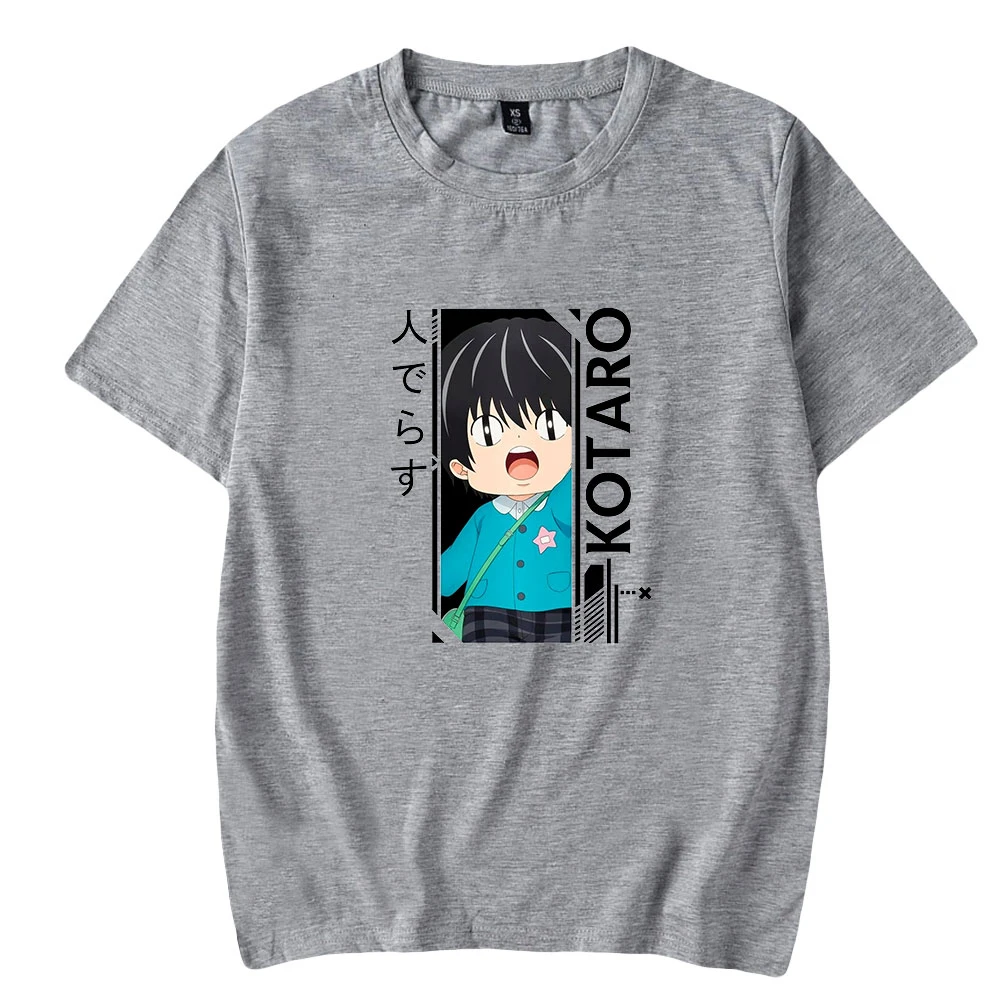 Camiseta de Anime Kotaro Lives Alone, camiseta de manga corta con cuello redondo para mujer y hombre, camiseta informal de estilo japonés con dibujos animados de verano