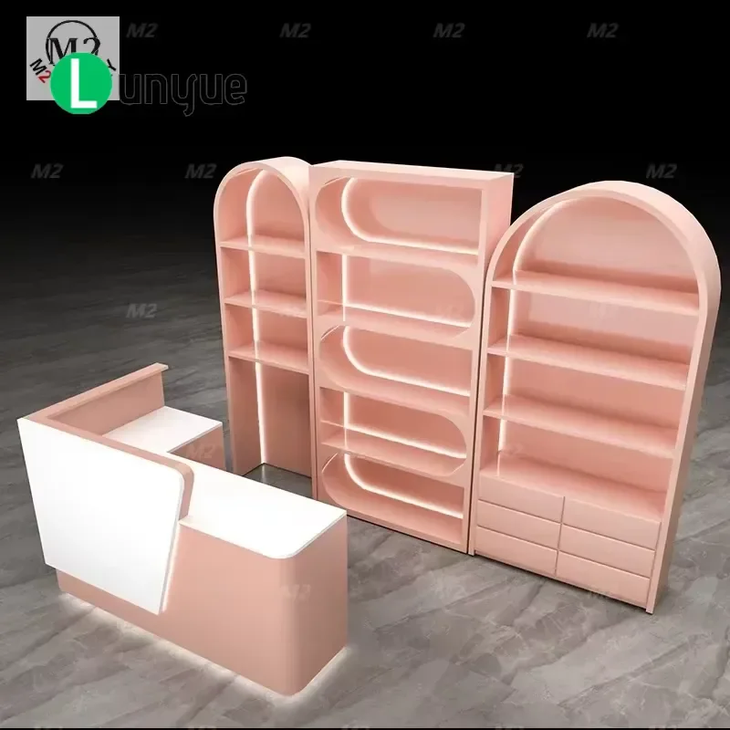 M2 Display Modern Beauty Spa Cabinet Counter Cosmetics Perfume Shop Boutique Showcase Glass Storage Furniture