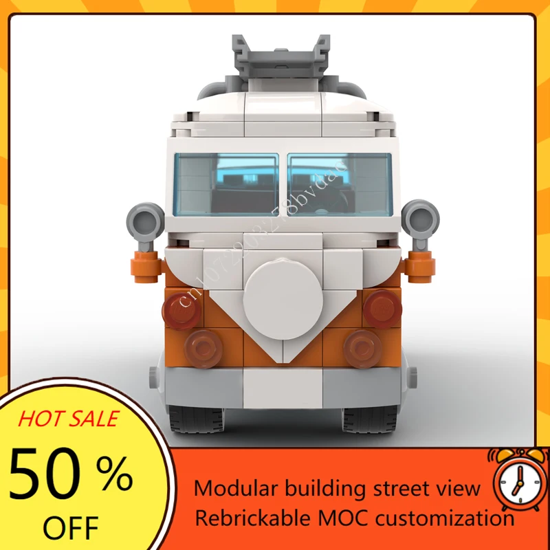 ชุดตัวต่อ MOC City Transportation VW T1 – รุ่นก่อสร้าง จำนวน 292 ชิ้น ของเล่นตัวต่อแบบประกอบเอง เสริมสร้างความคิดสร้างสรรค์ ของขวัญ
