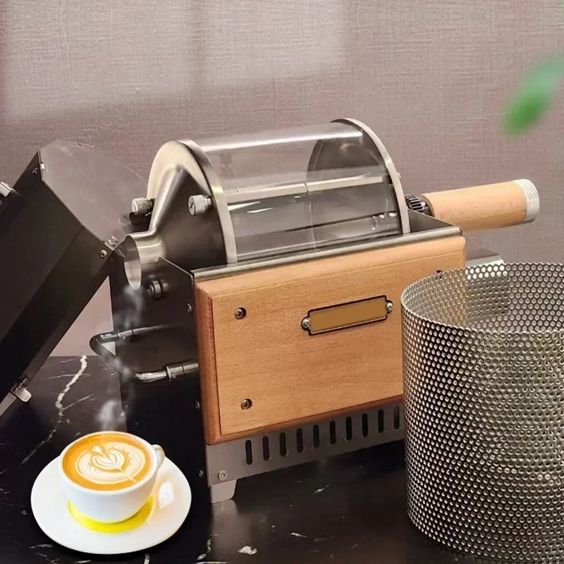 Direct-fired hand-operated small household commercial automatic manual coffee roaster bean roaster