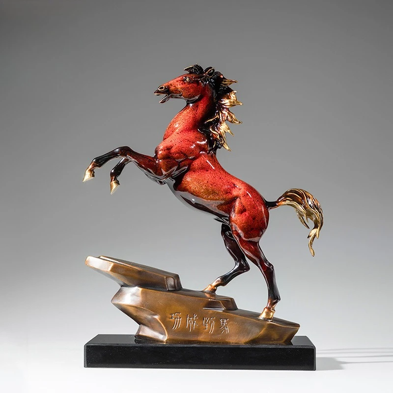 Dazi Ma to Success Copper Ornament Company Moved to Opening Business Gifts Copper Horse Crafts Ornament