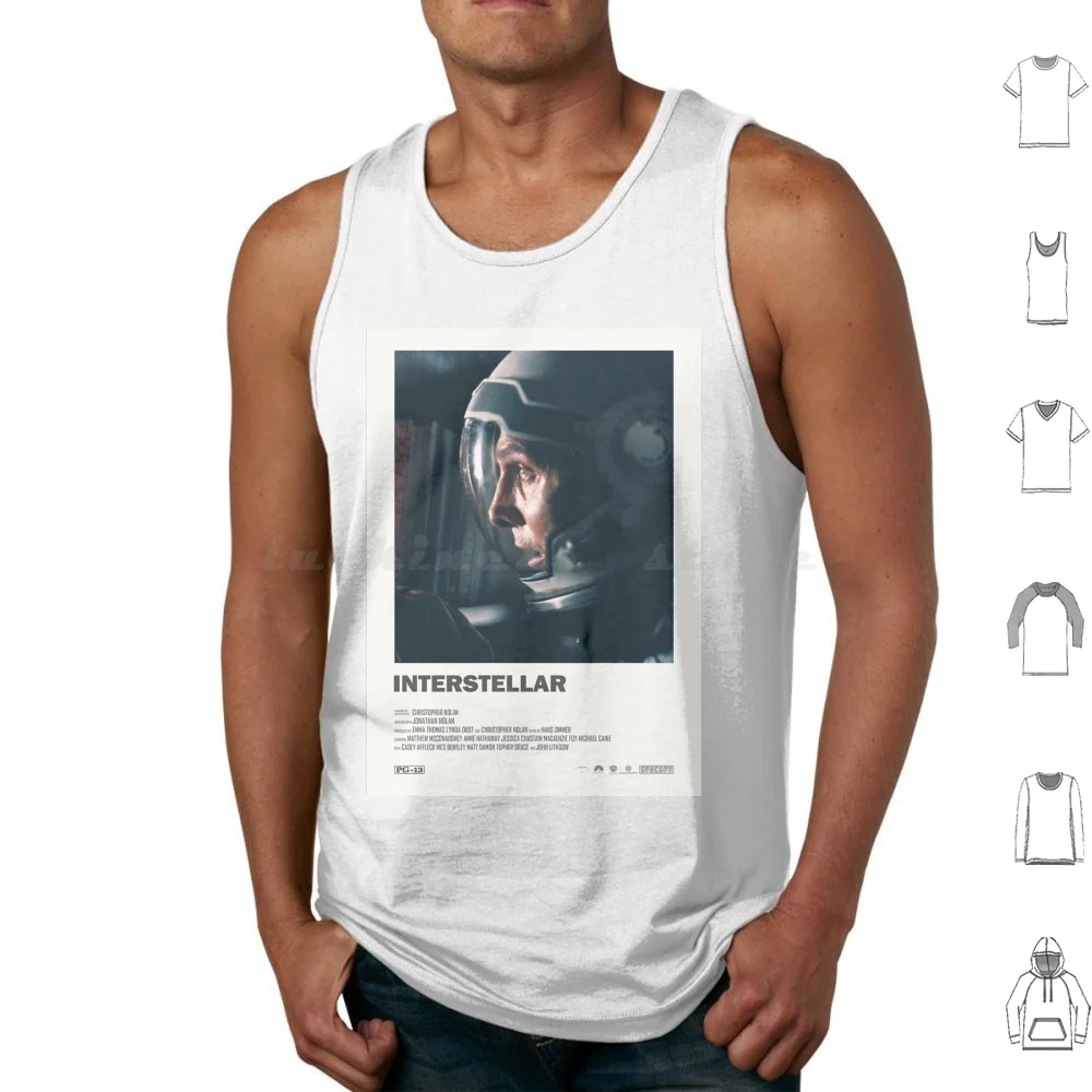 Interstellar Movie Tank Tops Print Cotton Interstellar Movie Space Film Christopher Nolan Nolan Science Sci Fi