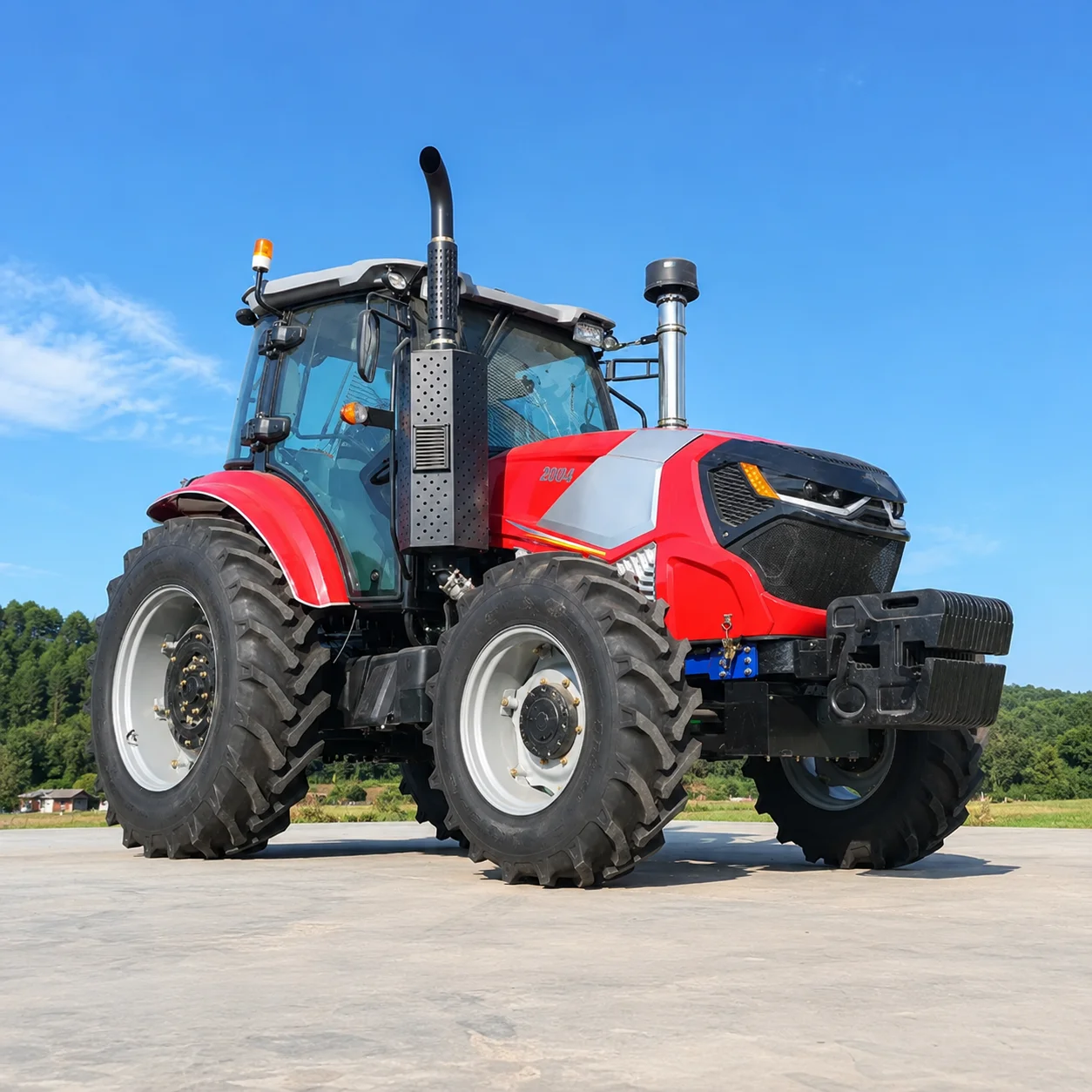 Factory Direct Compact Farm Tractor 4WD Agricultural Wheel Tractor Multifunctional Diesel Utility Tractor Custom CE EPA