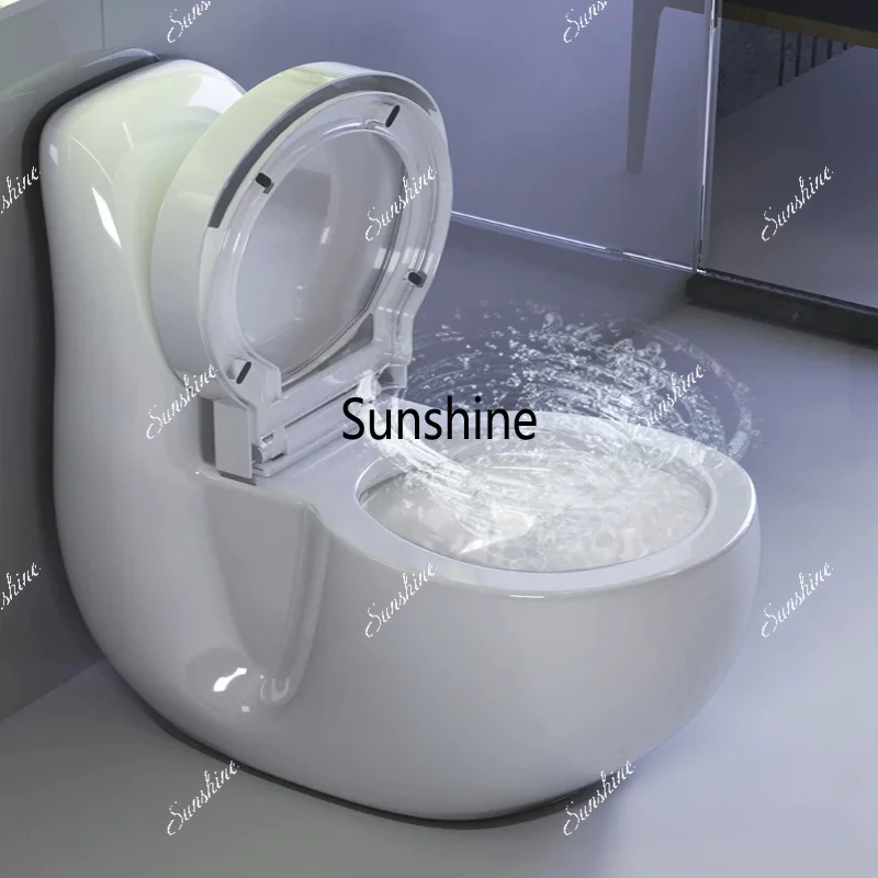 Household flush toilet siphon creative personality mute deodorant small apartment large diameter