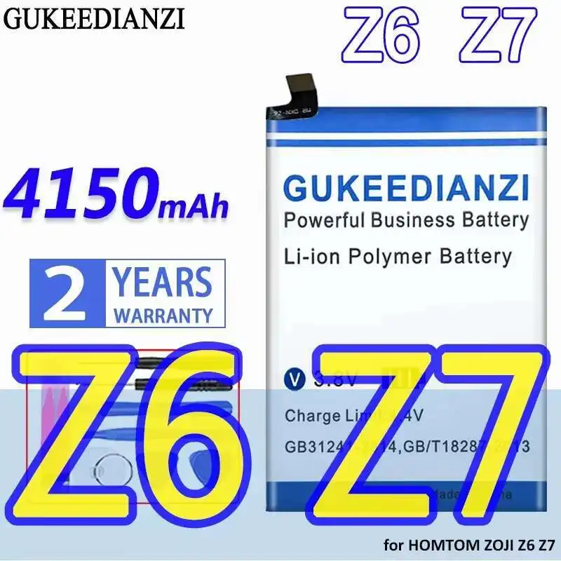 

Long-Lasting Mobile Phone Battery For Homtom Zoji Z6 Z7 4150Mah
