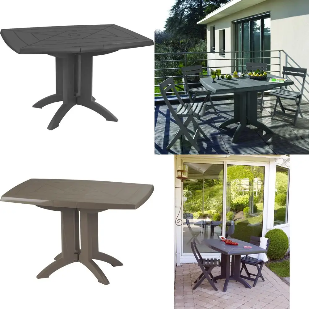 Mesa Abatible 118 x 77, Antracita, 118 x 77 x 72 cm