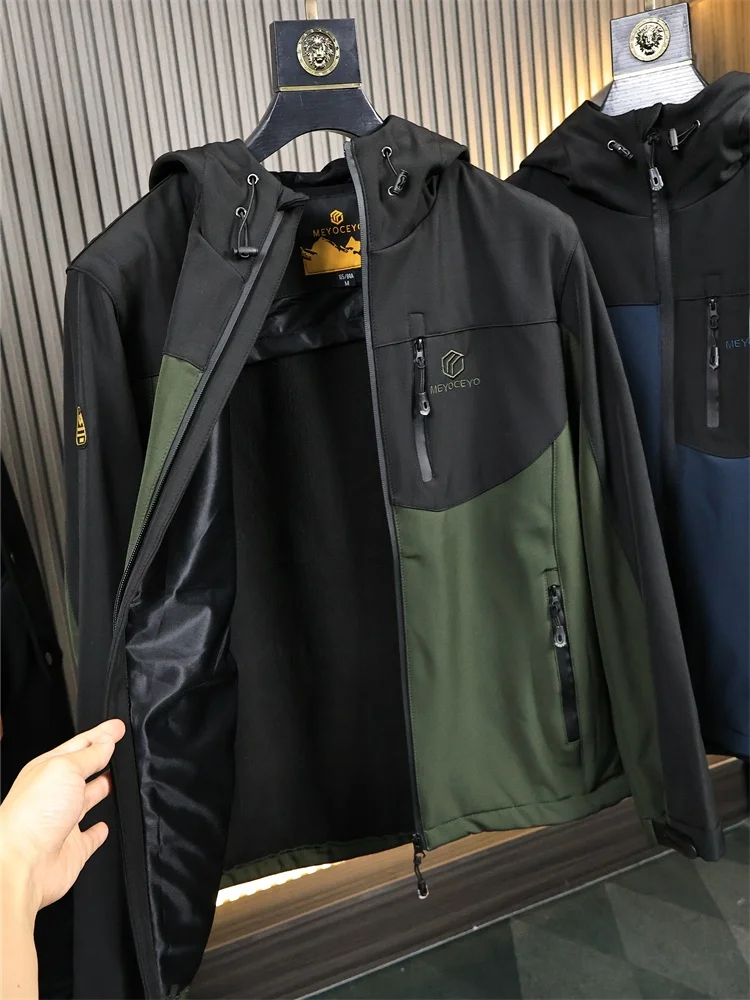 

Тактический софтшелл Jaet, мужской уличный ветрозащитный водонепроницаемый джгут с капюшоном Faion Urban Sle, молодежный повседневный осенний джерт