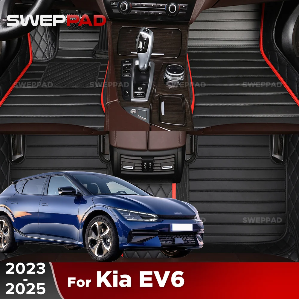 

Car Floor Mats For Kia EV6 2023 2024 2025 All Weather Protection Full Set Floor Liners Include Front & Rear Carpet Cover
