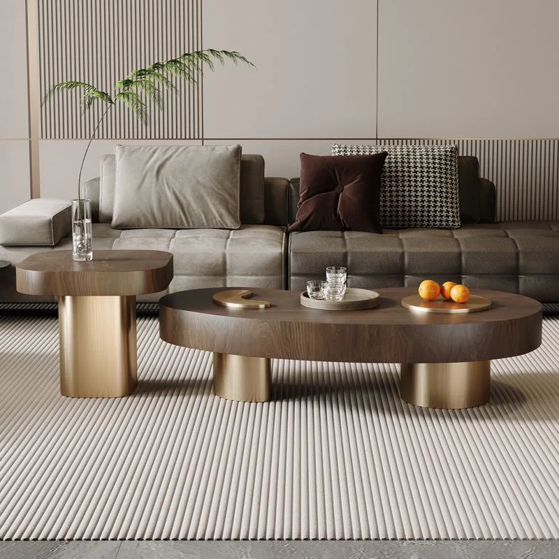 غرفة المعيشة طاولة القهوة المنزلية على شكل خاص مزيج شقة صغيرة الحديثة الخفيفة الفاخرة الإبداعية طاولة الشاي سجل