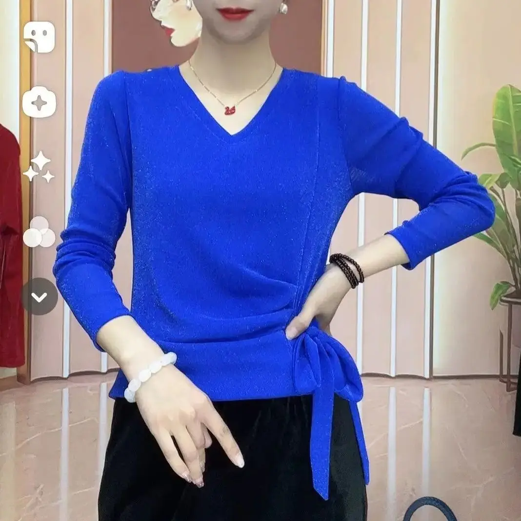 

Elastic Me ort Sve T-irt Women's Faionable Summer Square Dance Top Mom's Base irt with Sa Casual Sle Polyest...