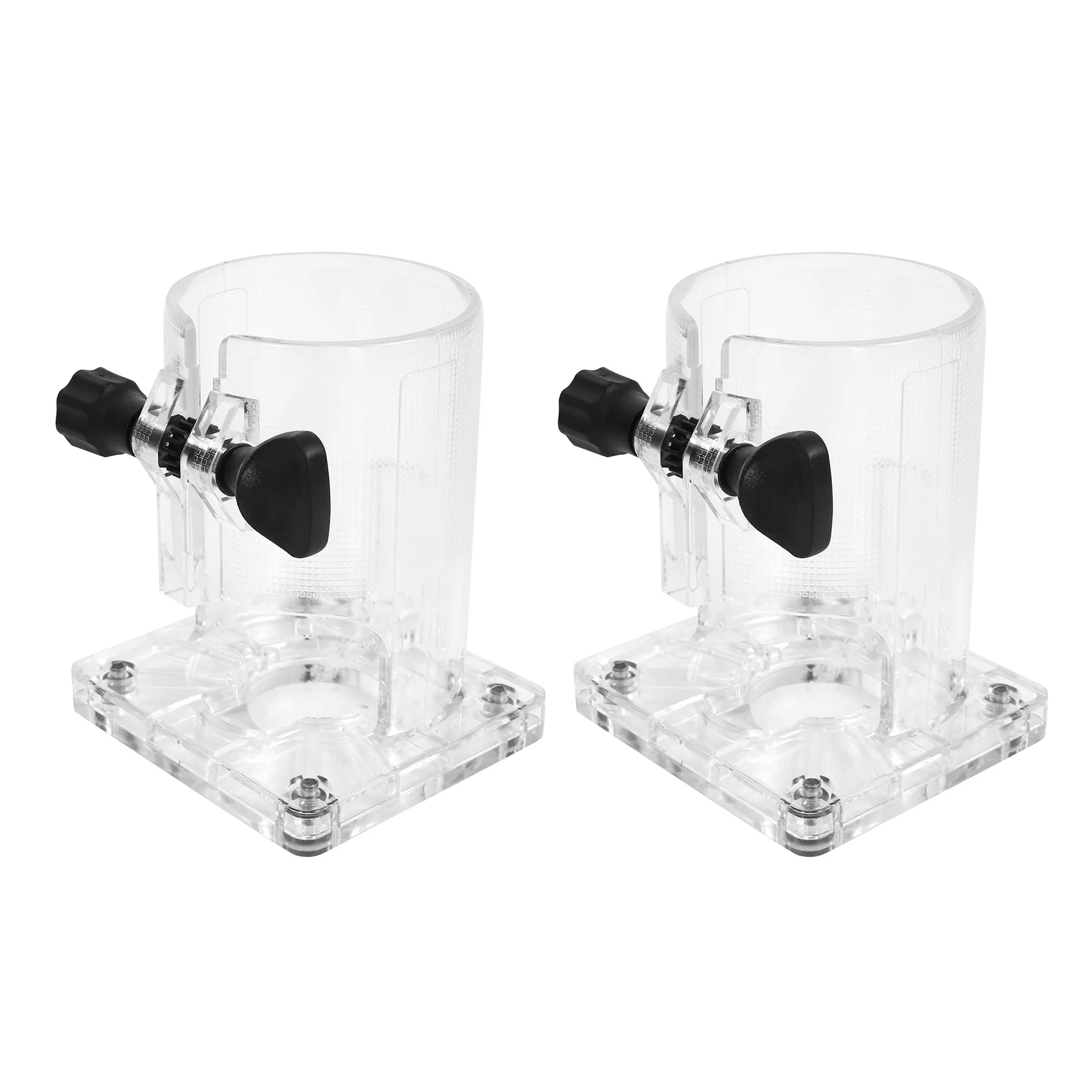 Global Sale-2X ملحقات أداة تشذيب النجارة درع قاعدة من البلاستيك الصلب مع مقابض لآلة التشذيب الكهربائية 3703 S #2