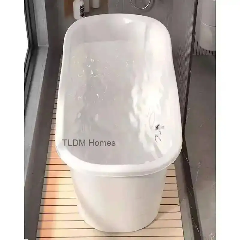 Утолщенная пластиковая ванна для ванной комнаты, креативные портативные ванны для всего тела, японские простые дизайнерские ванны для отелей