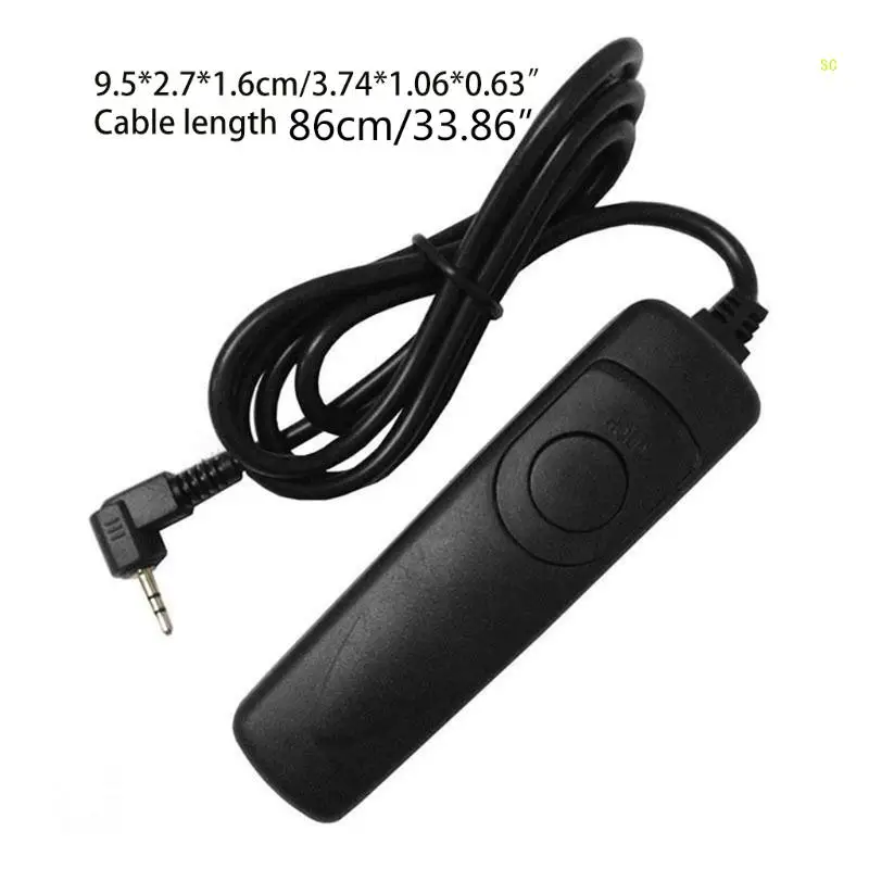 RS-60E3 مفتاح بالتحكم عن بعد الزناد مصراع الكاميرا الإصدار كابل تحكم 1 متر/3.28ft الحبل ل 700D/650D ، بنتاكس/كونتاكس دروبشيبينغ