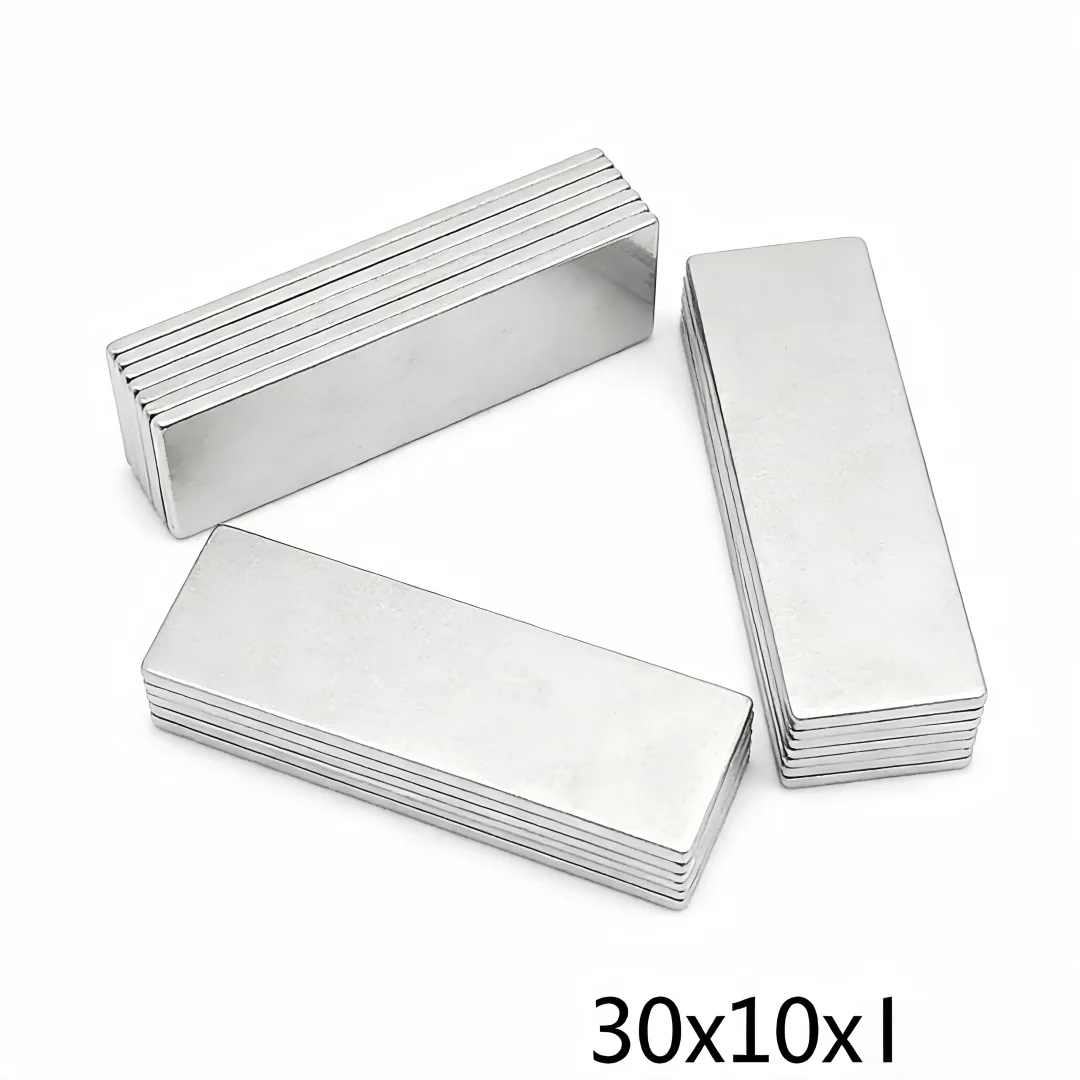 30x10x1mm Powerful Quadrate Magnet 30mmx10mmx1mm For Home Refrigerators, Offices DIY 30*10*1 Block Search Magnet