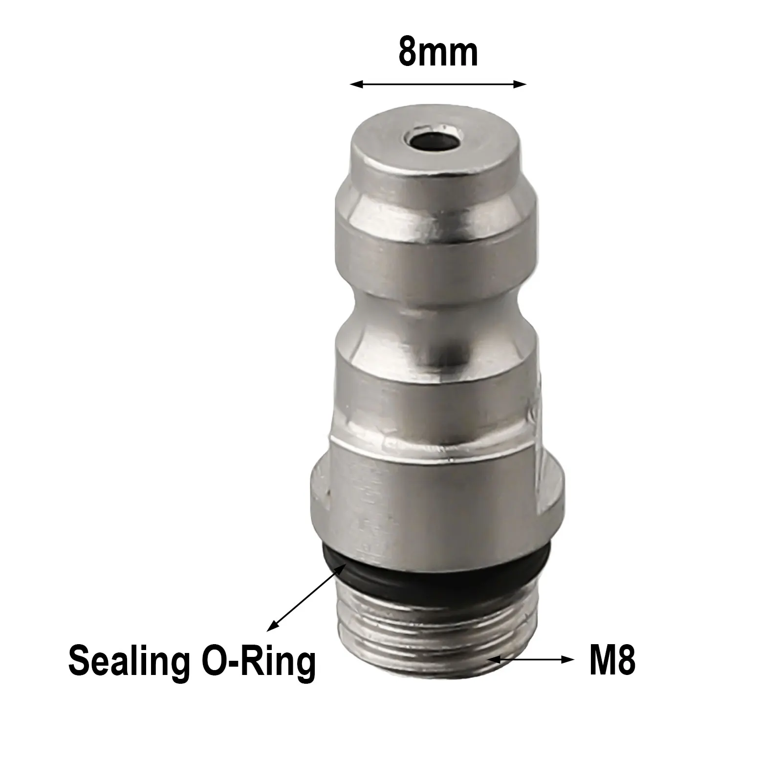 For Conversion M8 Inflatable Male Connector Business Industrial Hydraulics Practical M8 4000 PSI One-way Foster