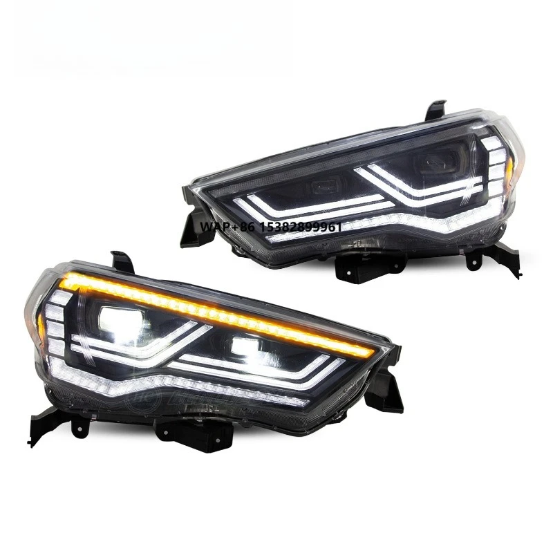 

Светодиодные фары HCMOTIONZ для 4Runner 2014-2023 SR5 TRD Off Road, передние фары в сборе с анимацией DRL