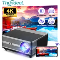 ThundeaL High Brightness TD98W Full HD 1080P Beam for 4K Smart BT WiFi Android Movies Home Theater TD98 Projector