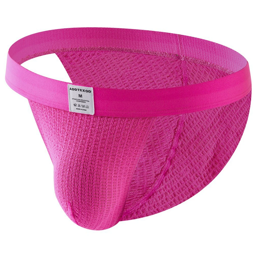 

Comfortable Sports Men Woven Mesh Briefs High Cut Underwear U Pouch Casual Daily Low Waist Man Lingerie Shorts