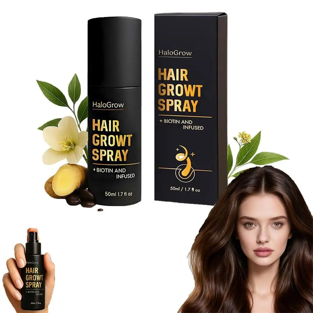 Grow Hair Growth Spray 50ml Activates Hair Follicles Improves Thinning Hair Moisturizes Scalp For Thicker Stronger Hair