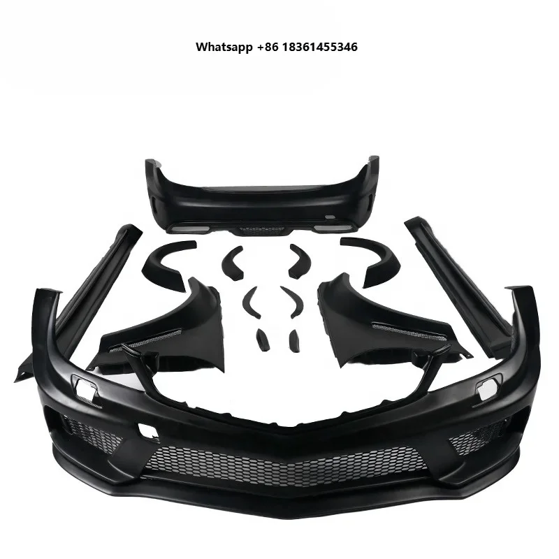 For  C-Class W204 Upgrade  Style Body Kit Langyu Auto Parts Fiberglass Front Rear Bumper Assembly Body kit