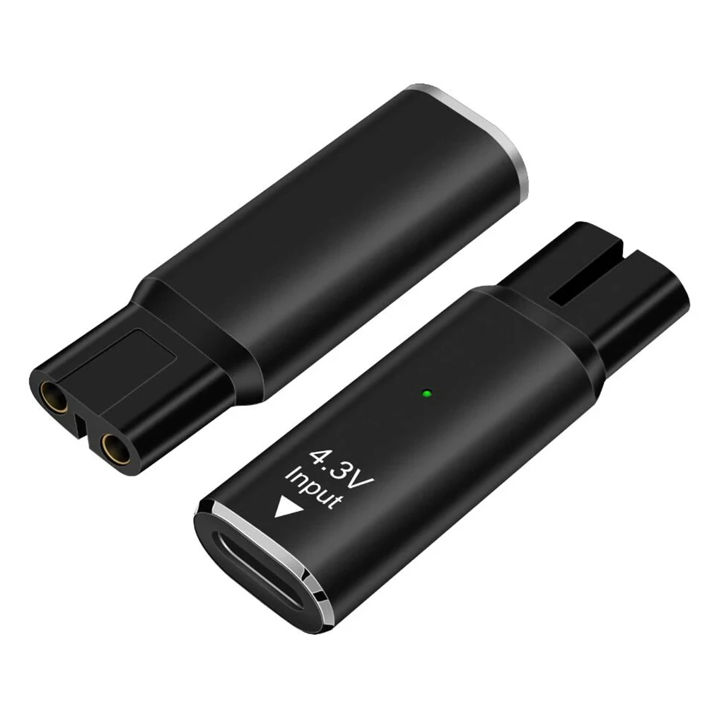 4.3V Type-C shaver adapter charging converter with charging indicator light for One Blade QP2520 QP2515 QP2620