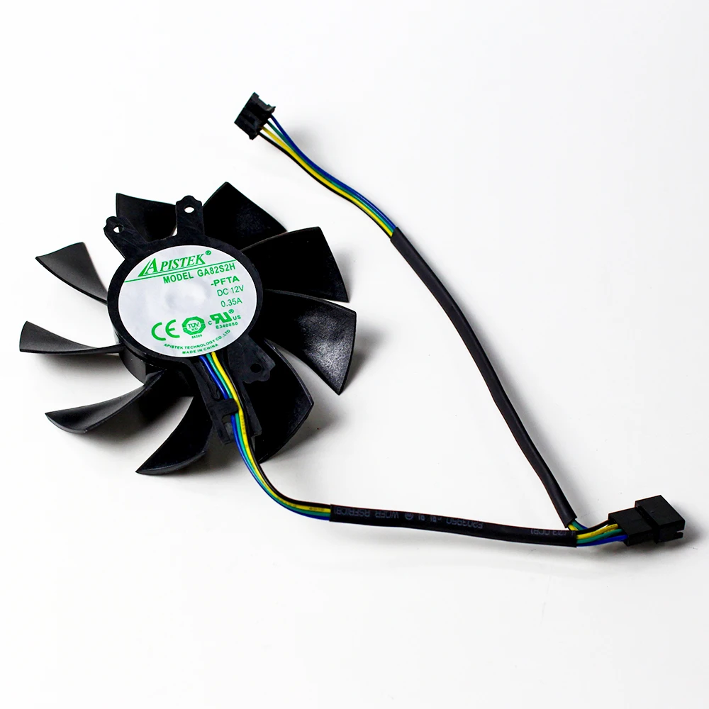 GA82S2H-PFTA Reemplazo del ventilador de refrigeración de la tarjeta gráfica de 65 mm para Zotac GTX 1660 1660 Super 1660 Ti Ventilador enfriador de tarjeta gráfica silencioso