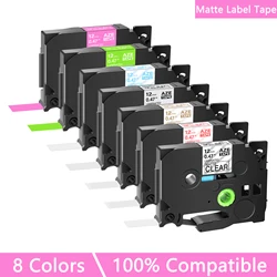 1PK White on Berry Pink 12mm Laminated Matt Label Tape Compatible for Brother TZE-MQP35 TZ-MQG35 M31 for P-Touch PT-P750W P700