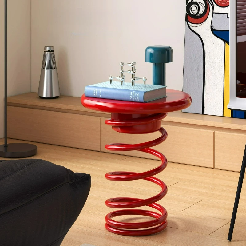 

Color spring edge few Macaron children's room creative spring stool small apartment cream dressing stool shoe changing stool