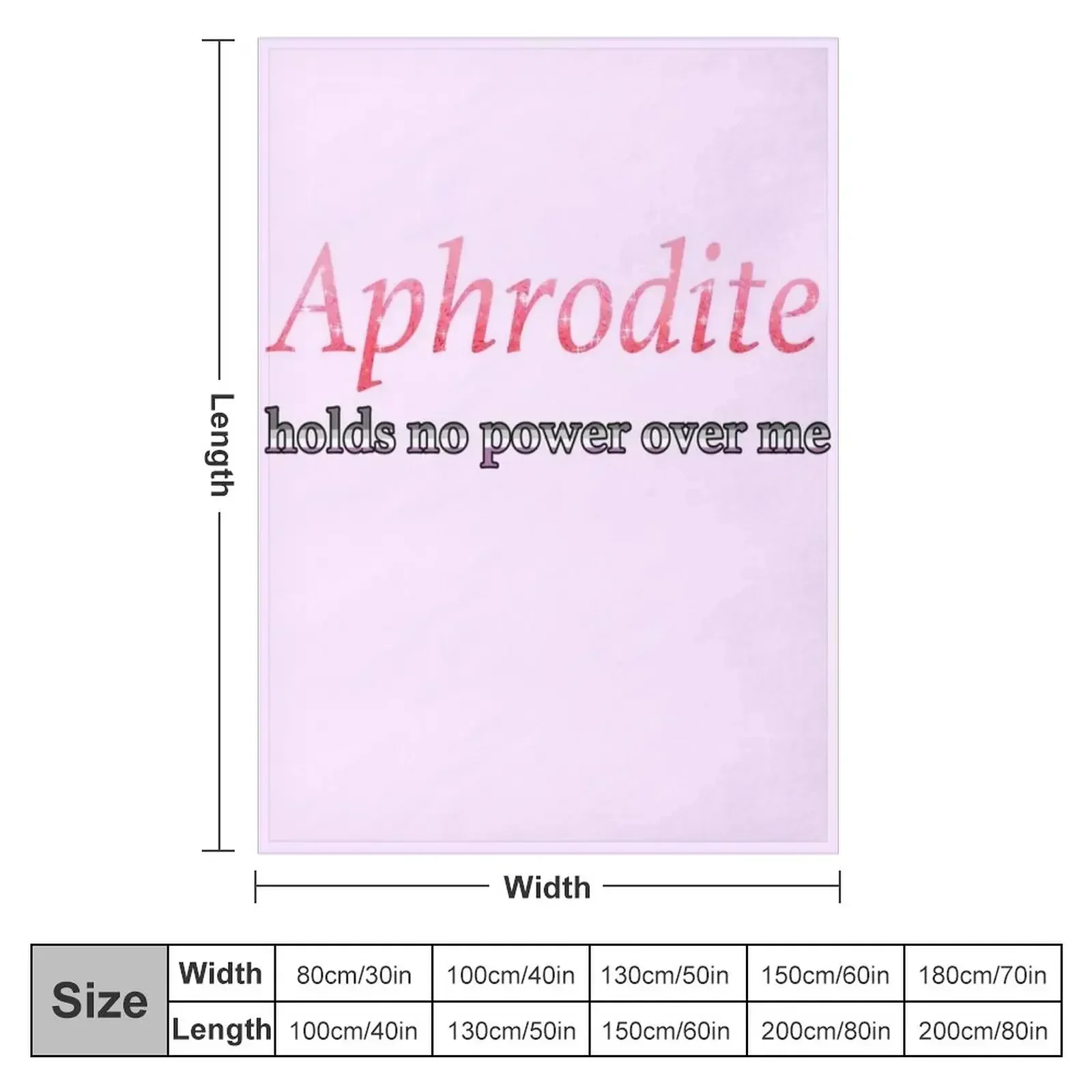 Aphrodite Holds No Power Here (Ace!) Throw Blanket Retros Baby Luxury Brand Thermals For Travel Blankets