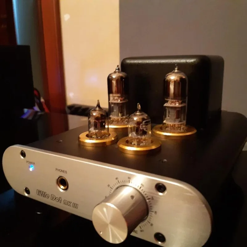 

Ламповый усилитель для наушников Little Dot MK3 с ЦАП, стандартный гибридный предусилитель на лампах GE5654*2 и советских 6H6PI*2
