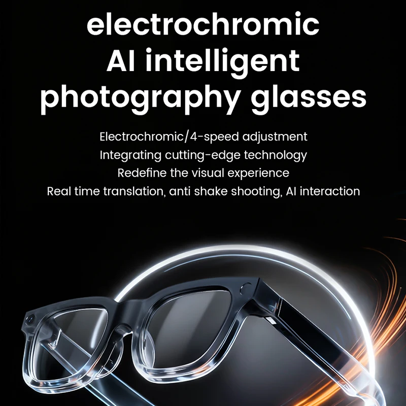 AI Voice Wake up Smart Voice Assistant Smart Glasses 2026 New AI Intelligent Q&A Interactive Eyewear AI Photo Recognition