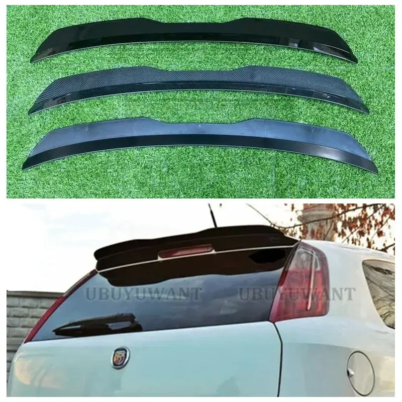 Para FIAT GRANDE PUNTO ABARTH 2007 - 2010 alerones de viento traseros para techo de maletero trasero ala deportiva Universal
