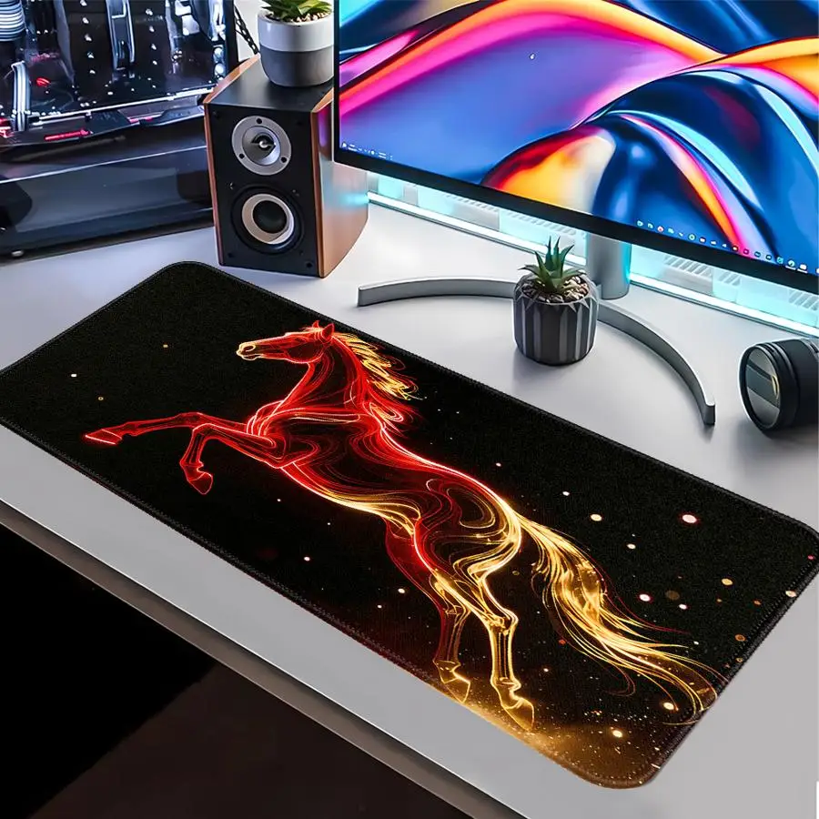 Flame Running Horse rubber Mouse Pad Computer Laptop Pad Keyboard Mouse Pad office Pad Game Console Pad Desk accessories
