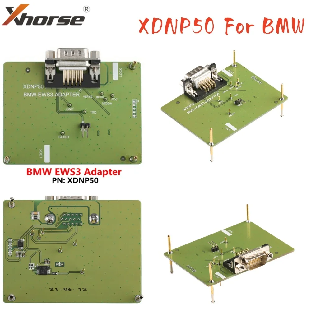 

Новейший Xhorse XDNP50 2025 года для работы BMW с инструментом VVDI Key Tool Plus Pad/MINI PROG для адаптера BMW EWS3 без пайки