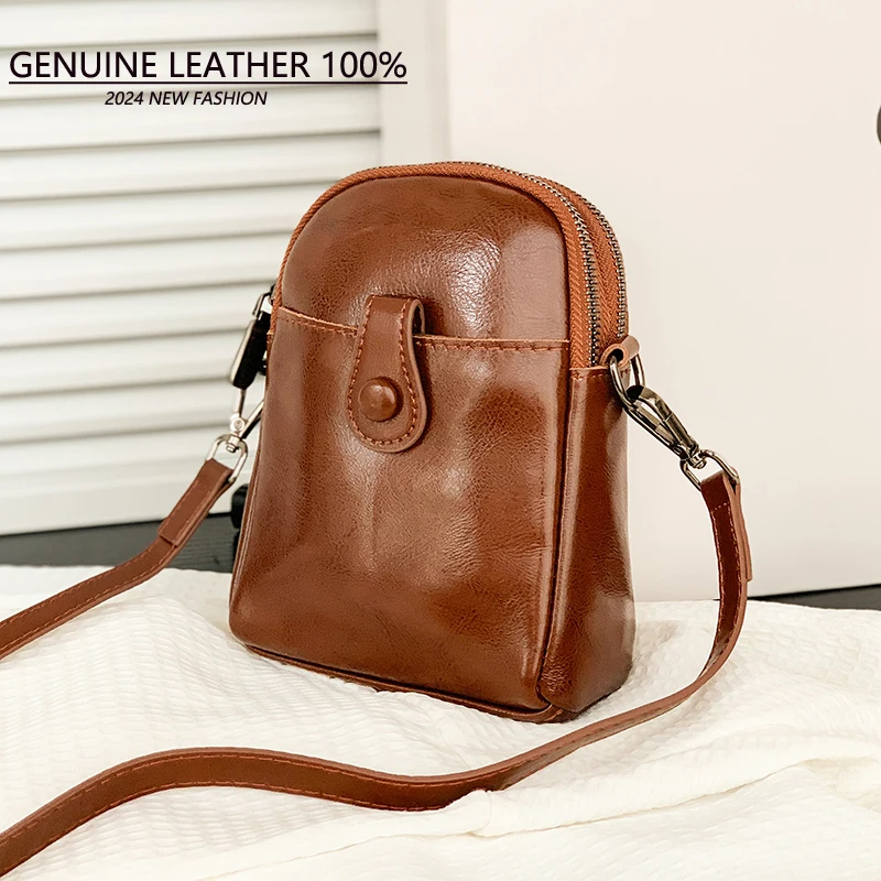 100% Genuine cowhide Women Leather Shoulder Bag Crossbody Bags for Women bag Designer Crossbody bag Messenger Bag Sac a main