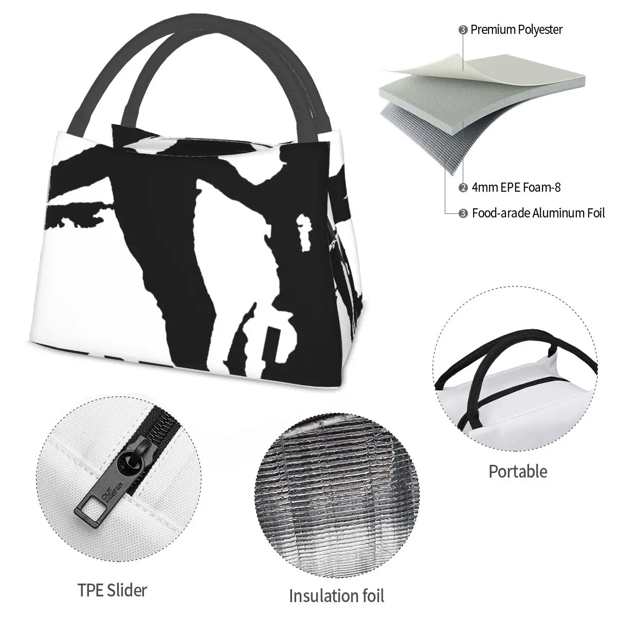 Bauhaus Bela Lugosi Portable insulation bag for Cooler Food Office Pinic Container