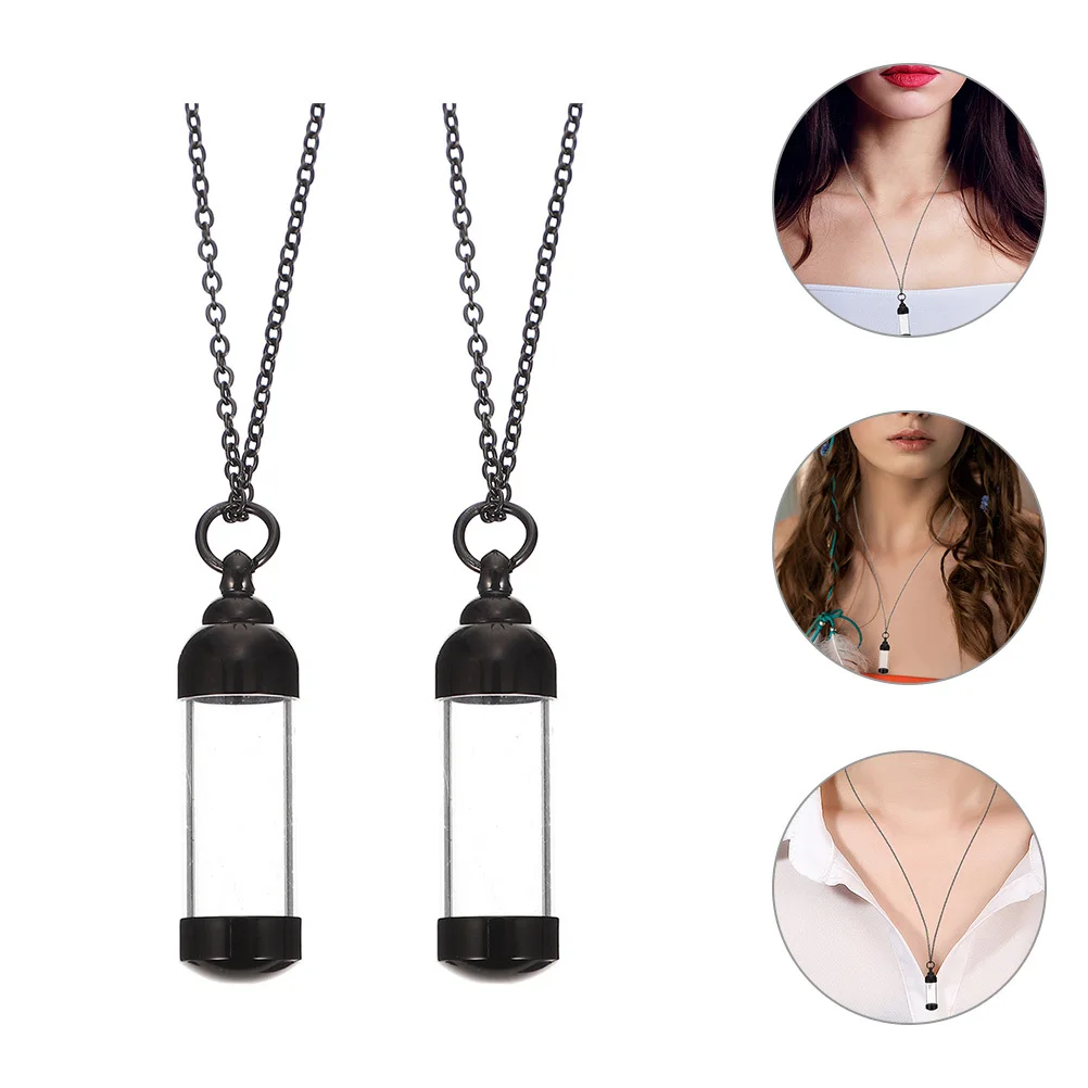 

2Pcs Pet Urn Necklaces Memorial Cremation Pendant Keepsake Ashes Jewelry for Pets Loved Ones Dog Urns Necklace for Ashes