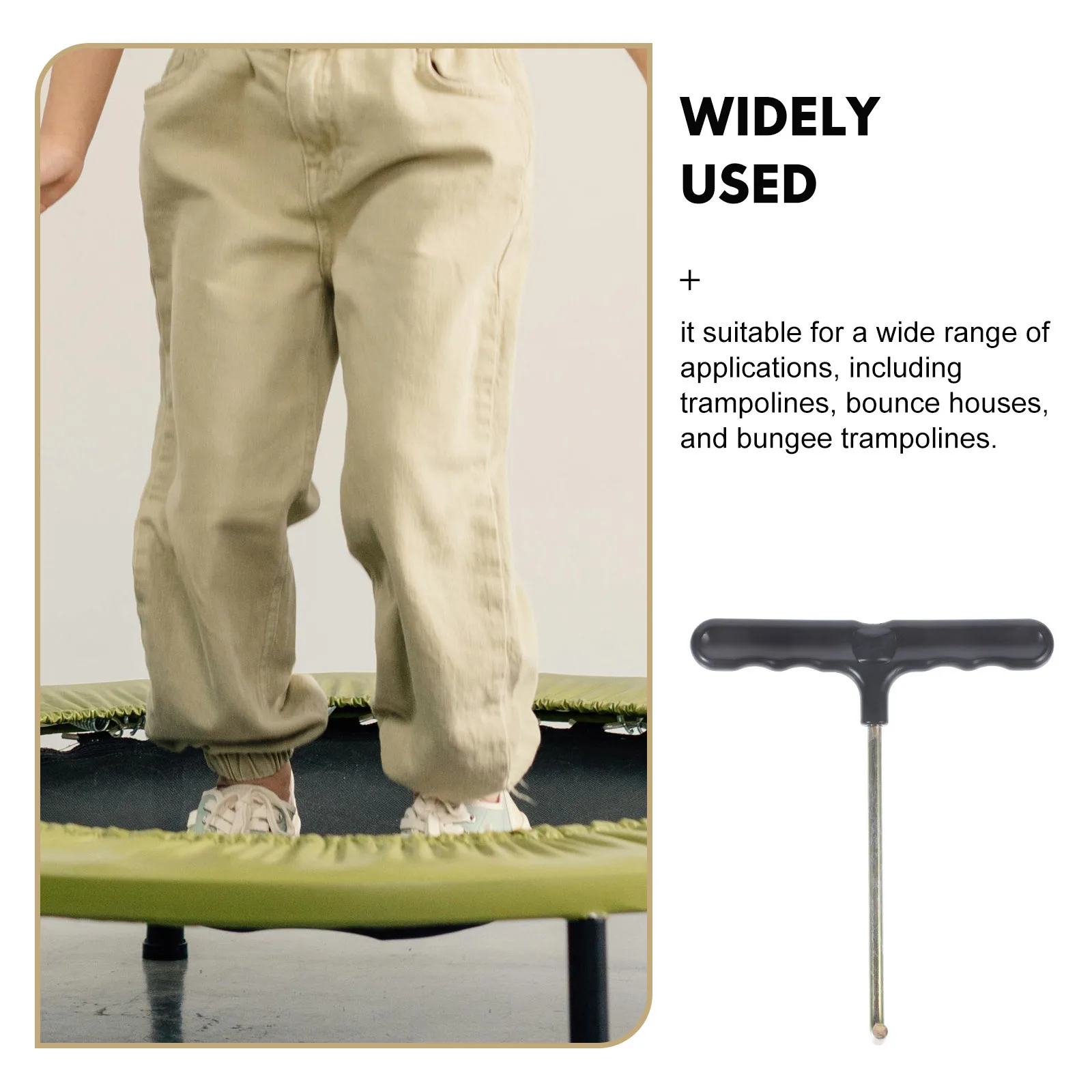 

3Pcs Trampoline Hook Sturdy Spring Puller Handle Installation Disassembly Tool Trampoline Puller Bounce Use