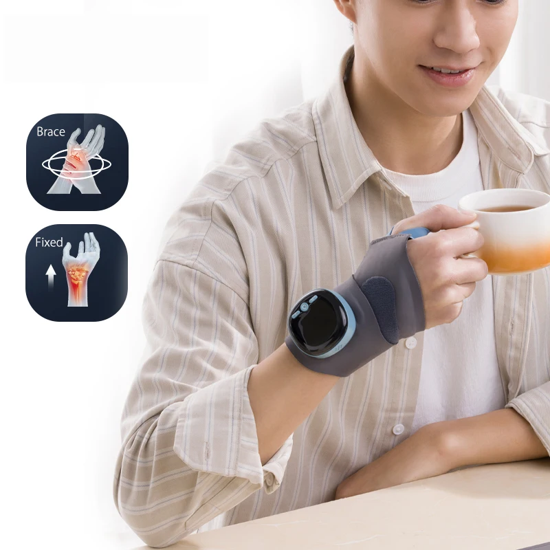 

High quality Heating Massage Hand Pad Wrap Brace Splint for Carpal Tunnel Relief Support for Right & Left Hand Men & Women
